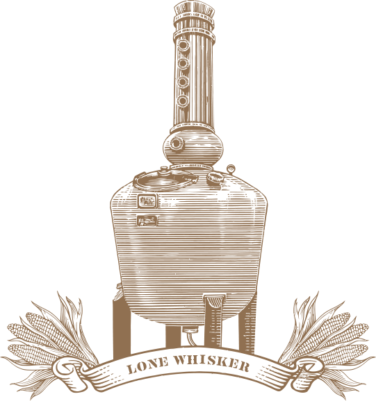 lone whisker logo still illustration